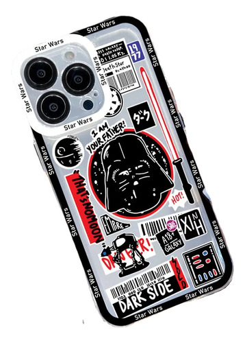 Funda De Teléfono Anime Star Wars Para iPhone 15, 14, 13, 12