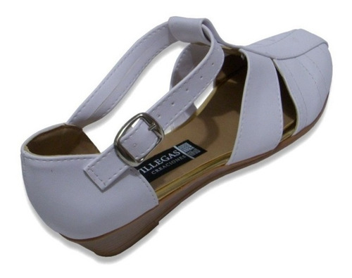 Imagen 3 de 3 de Zapato Huarache Tipo Piel Con Tacón Flat Mujer Empeine Alto