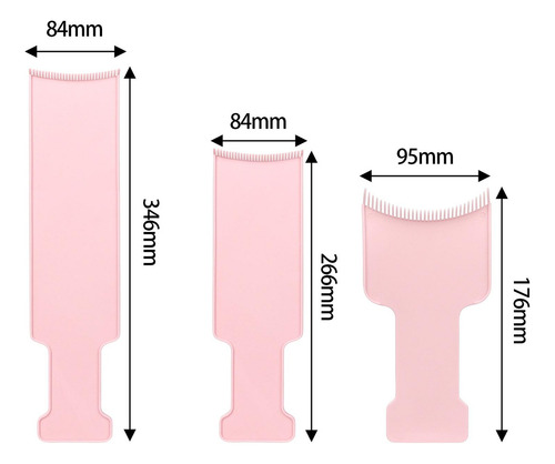 . 3x Tablero For Resaltar El Cabello, Dispensación De Tinte,