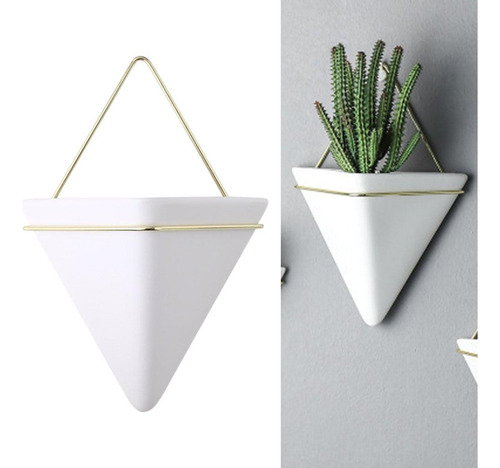 Macetero De Pared Triangular Decoración Nórdica De Maceta