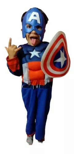 Disfraz Capitan America con escudo