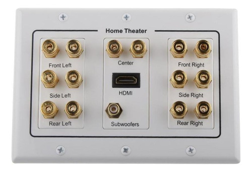 7.1 Surround Home Theater Bocina Placa De Pared Poste De