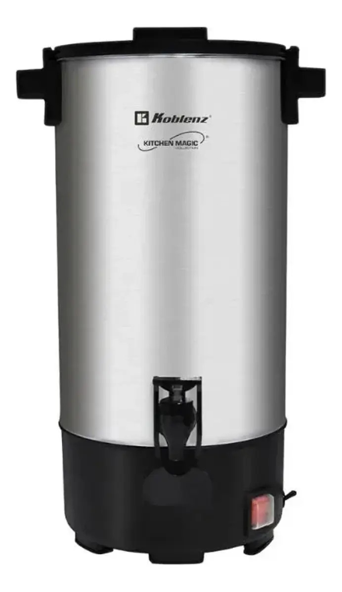Cafetera Percoladora Koblenz de 45 Tazas 950W de Acero Pckm-45 Color Plateado