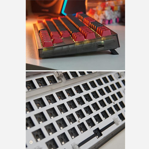 Mk870 87 Teclas Mecânicas Teclado Completo Preto 364,3 Mm