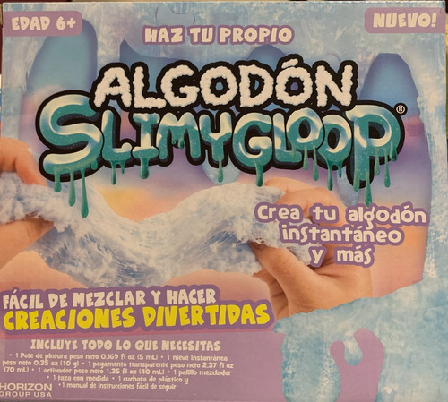 Algodón Slimygloop Kit Crear Slime Algodón Instantáneo +6año