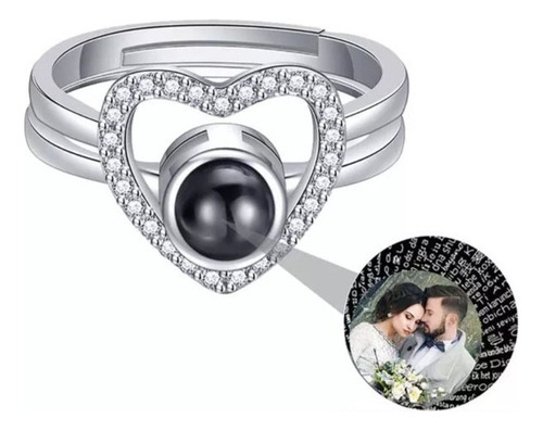 Anillo Con Foto Personalizable Plata Ley S925 A 1