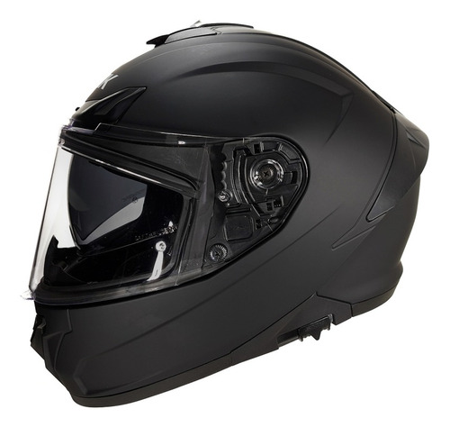 Casco Proteccion Moto Smk Integral Doble Visor Mate Negro  L