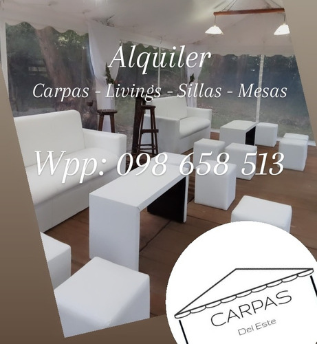 Imagen 1 de 5 de Alquiler Carpas-livings-mobiliario Maldonado Punta Del Este