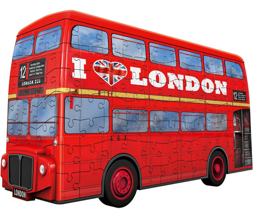 Rompecabezas 3d Ravensburger London Bus De 216 Piezas Para N