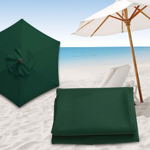 Al Aire Libre Toldo Mesa 3,0 M 8 Costillas Verde Oscuro