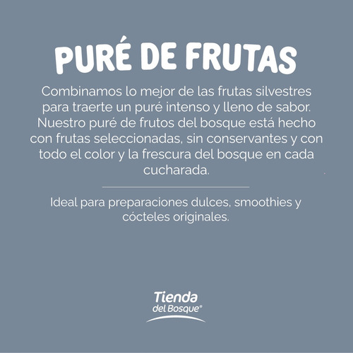 Cremuccino Puré De Frutas Frutos Del Bosque