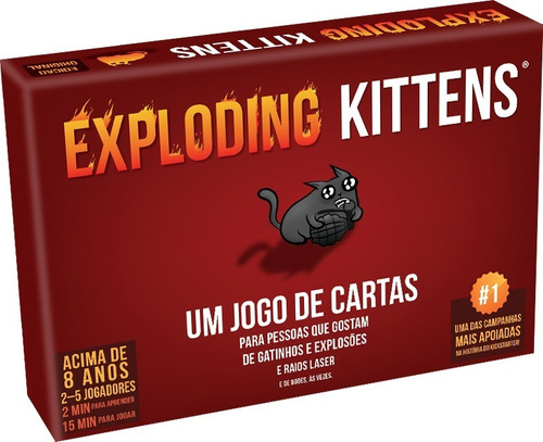 Jogo De Cartas Exploding Kittens - Frete Grátis
