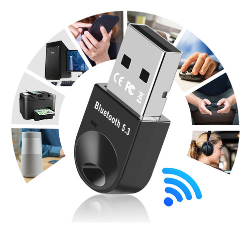 Mini Bluetooth Portátil Alta Compatibilidad Adaptador De Ordenador 5.3+edr Usb Ej4