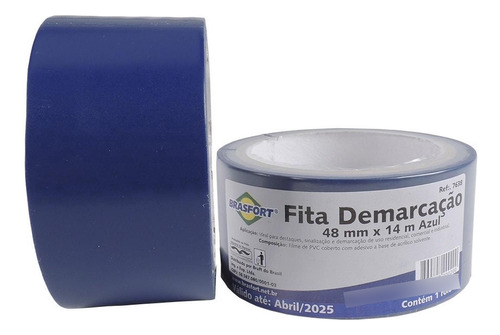 Fita Demarcacao Solo Brasfort 48x14m Azul  7638