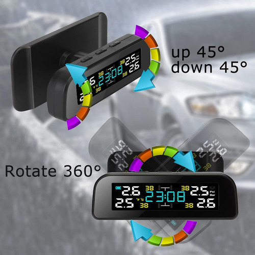 Solar Tpms Sistema De Monitoreo De Presión Auto Neumáticos