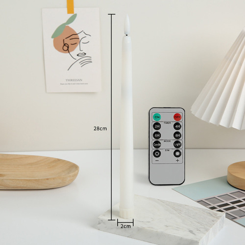 Lámpara Led Swing Flame Con Forma De Vela Larga Simulada, 12