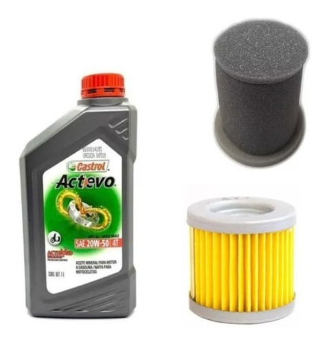 Kit Aceite Castrol + Filtro Aceite Aire Gn En 125 Suzuki