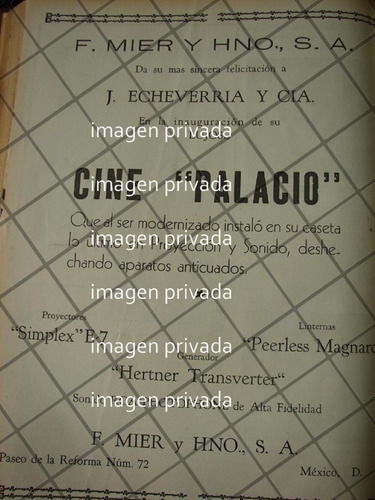 Cartel Retro Inauguracion Cinema Palacio 1941 -4