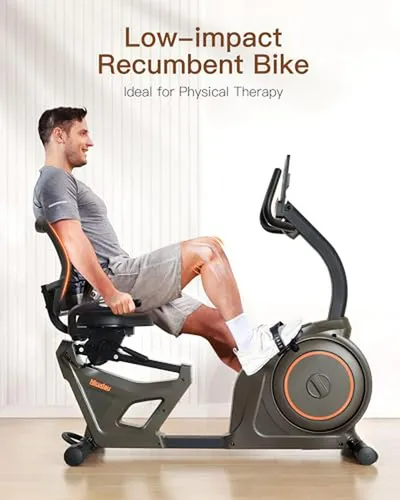 Bicicleta Estática Recumbente Para Casa, 400lbs, Bluetooth S