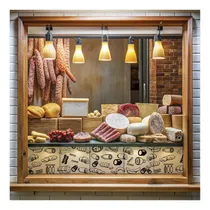 Comprar Vinilo Vidriera Fiambrería Fiambres Guarda