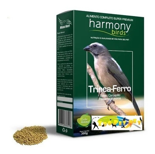 Harmony Birds Trinca-ferro Natural 300g - Minas Nutri