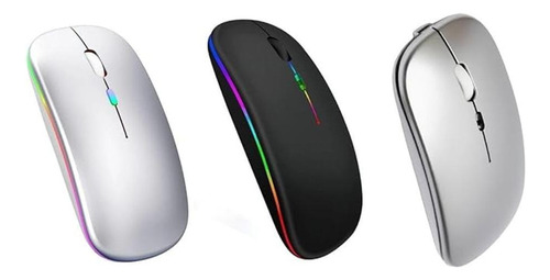 Conecte-se Com Estilo: Mouse Bluetooth Sem Fio Led Slim
