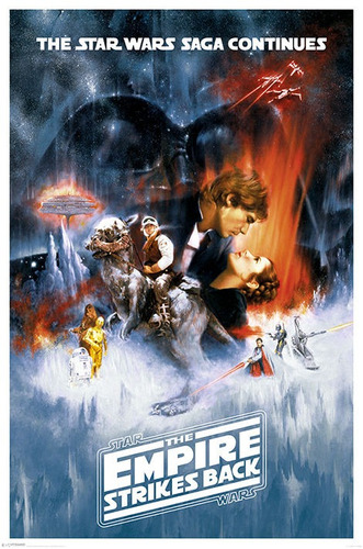 The Empire Strikes Back - Poster De Star Wars - 90 X 60 Cm