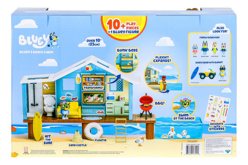 Bluey Juego De Aventuras En La Cabaña De Playa, Con Fig Nvd1