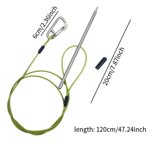 Stringer Con Carabinero Para El Longitud De La Cuerda 120 Cm