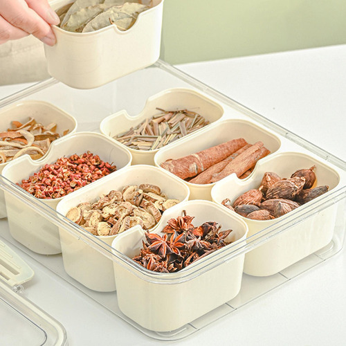 Bandeja Para Servir Dividida, Organizador De Platos Para