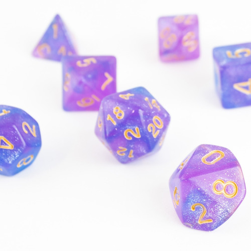 Imagen 3 de 3 de Set De 7 Dados Para Rol - Godlike Armor