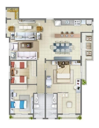 Imagem 4 de 4 de Apartamento Com 3 Dormitórios À Venda, 109 M² Por R$ 731.400,00 - Vila São Vicente - São Paulo/sp - Ap0500 - 67733635