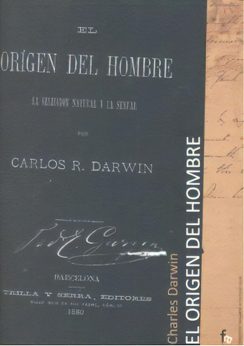 El Origen Del Hombre, De Darwing, Charles. Editorial Formación Alcalá, S.l. En Español