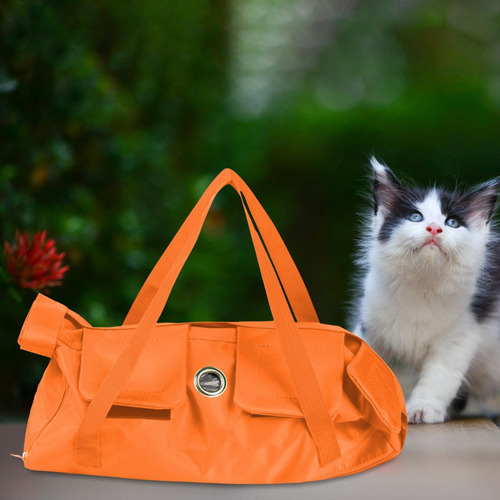 Saco De Para Gatos Sem Arranhões Laranja 37cmx24cm S