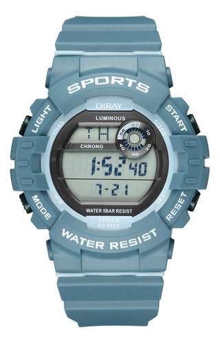 Reloj Deportivo Diray Para Caballero Dr2148g6 Azul