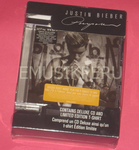 Justin Bieber Purpose Fanpack Disco + Polo Original - Emk