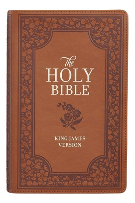 Libro Kjv Bible Giant Print Full Size Tan Floral - 