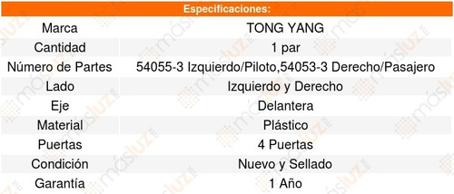 Set 2 Tolvas/loderas Salpicaderas Delantera Yaris 07_16