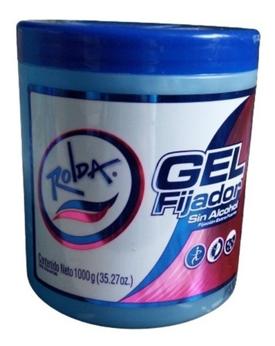 Gel Para El Cabello Rolda 1 Kilo (1000) G Color Azul