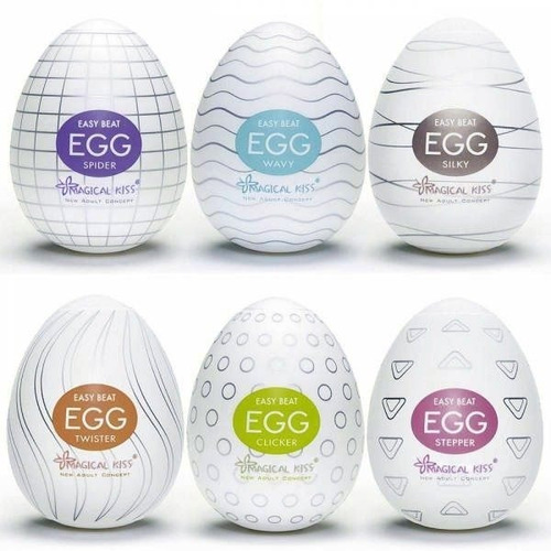 Pack de 6 unidades Masturbador de huevos Magical Kiss Sex Shop Segur