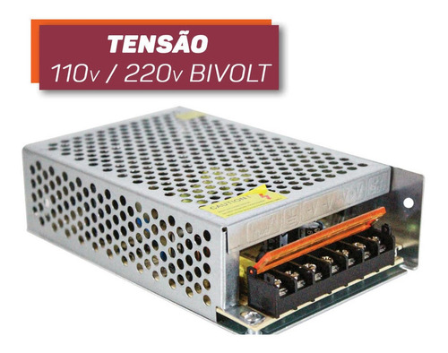 Fonte Alimentação Chaveada 12v 15a Tipo Colméia Ideal Dvr