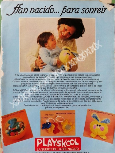 Cartel Retro Cartel De Juguetes Playskool 1980s