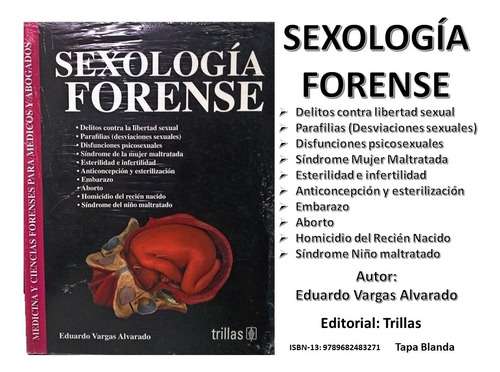 Libro Sexología Forense Eduardo Vargas Editorial Trillas