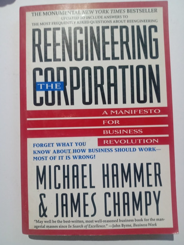 Reengineering The Corporation Michael Hammer James Champy