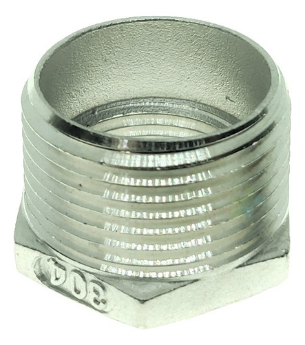 Conexión Reducción Bushing De 1 A 3/4 Acero Inoxidable