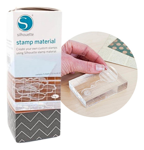 Material Sellos Stamp Estampar Silhouette Cameo Tinta Traslucido Exterior Translúcido