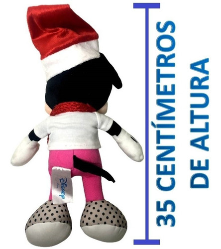 Imagem 4 de 5 de Boneca De Pelúcia Disney Minnie Mouse Natal Em Casa Original