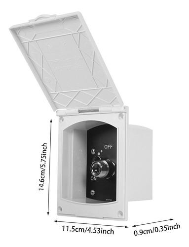 Generic Rv Kit De De Ducha Exterior, Válvula De Agua Negro