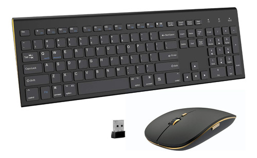 Combo Teclado Mouse Inalambrico Doble Sistema Conmutacion G