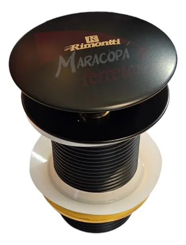Valvula Tip Top Bronce Touch Rimontti Bacha Lavatorio Bidet Negro Mate